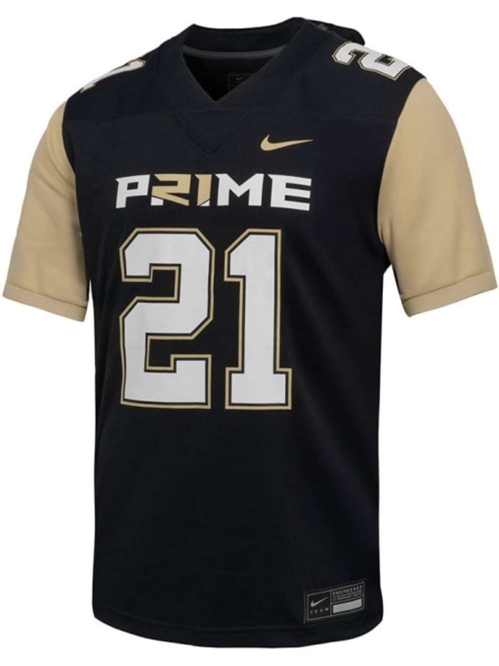 DEION SANDERS NIKE MENS BLACK COLORADO BUFFALOES PRIME FOOTBALL JERSEY